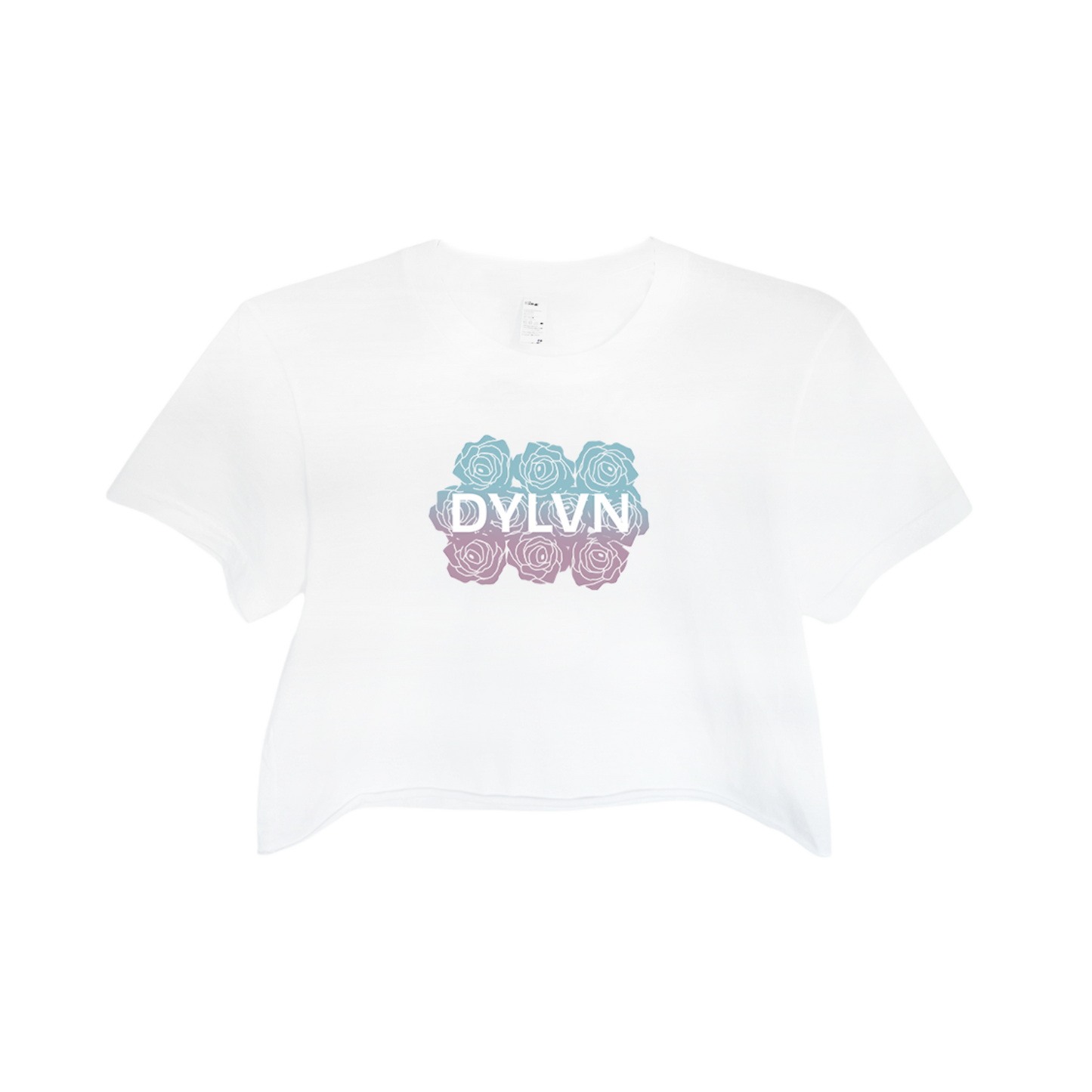 DYLVN Roses Cropped T-Shirt