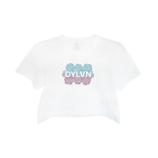 DYLVN Roses Cropped T-Shirt